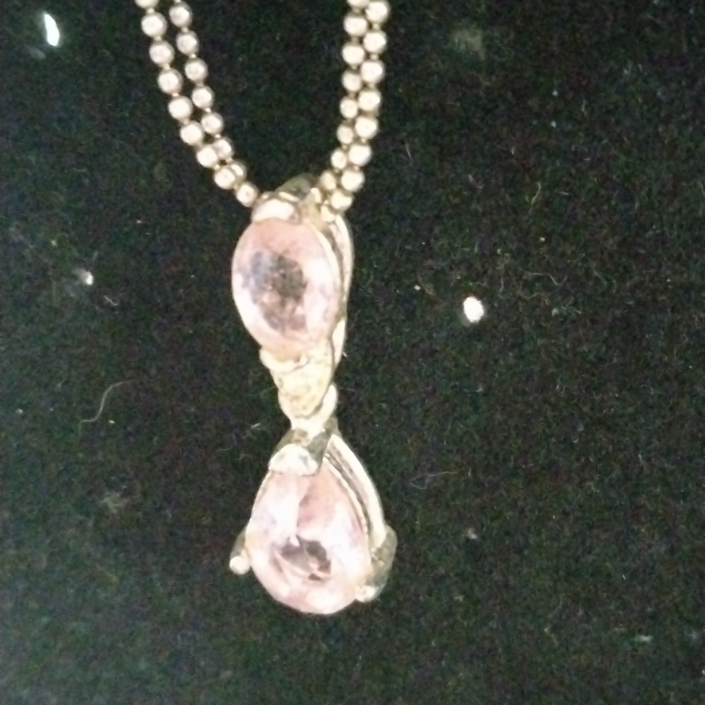 Avon Vtg. Fancy Pink Rhinestone Necklace